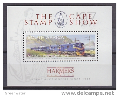South Africa 1997 "The Blue Train" The Cape Stamp Show M/s ** Mnh (20686) - Blocchi & Foglietti