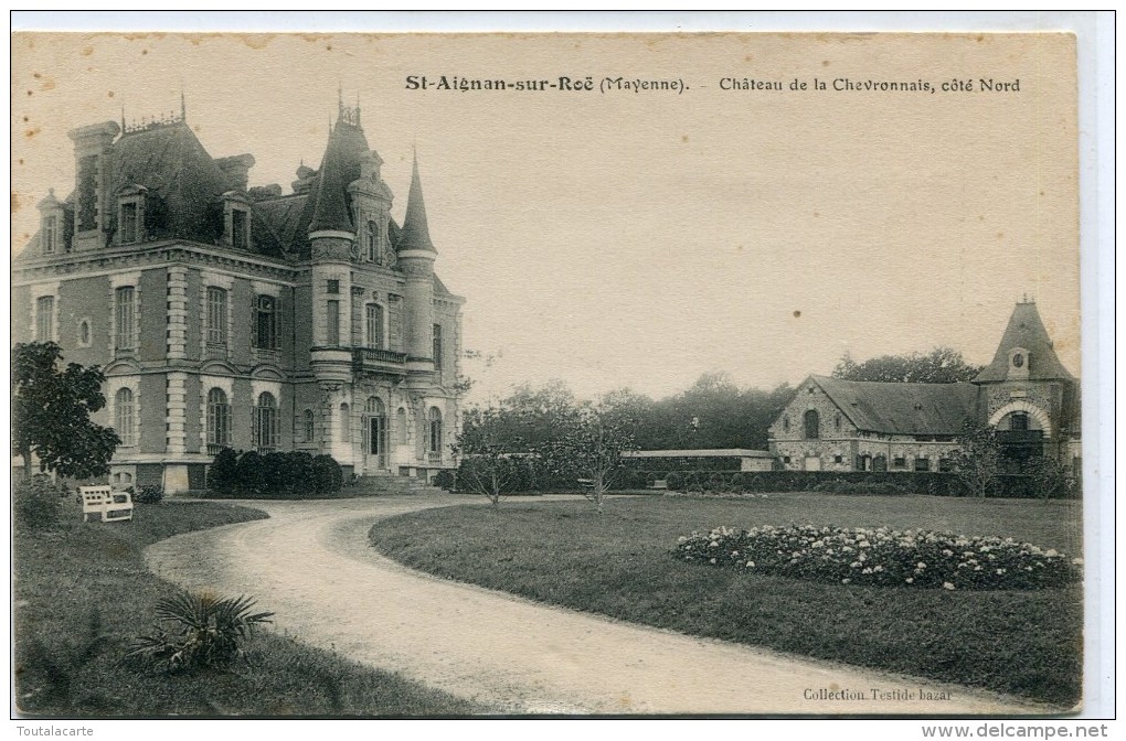 CPA 53 ST AIGNAN SUR ROE CHATEAU DE LA CHEVRONNAIS COTE NORD - Saint Aignan Sur Roe