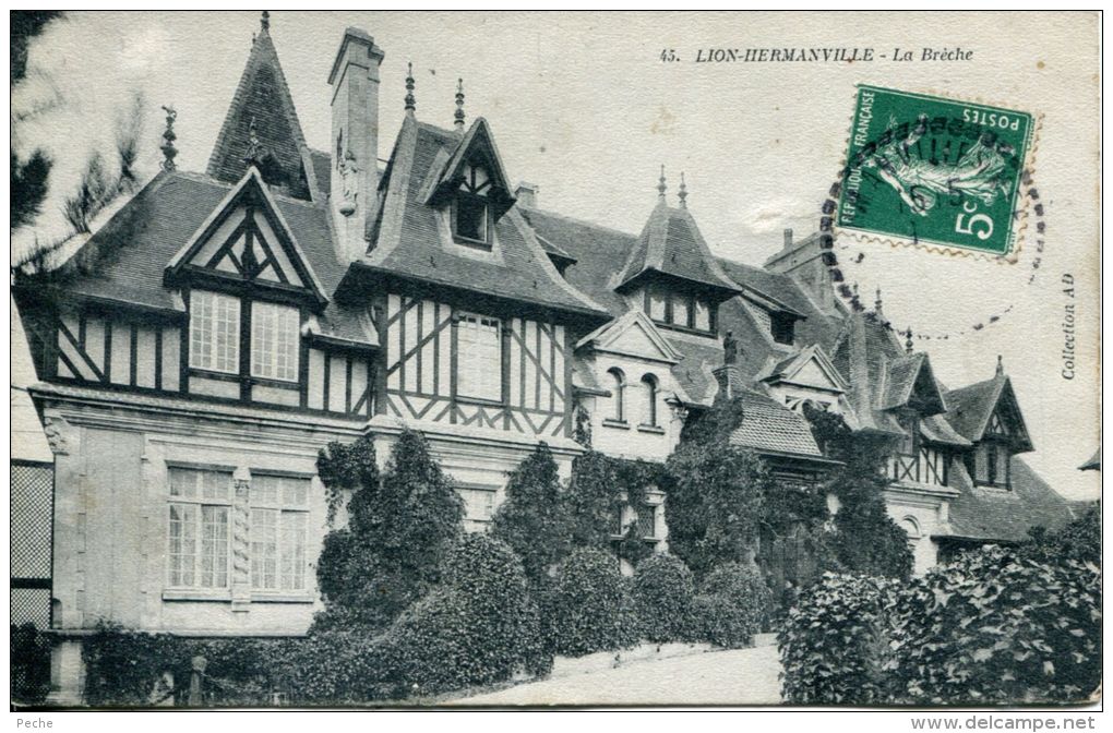 N°5565A -cpa Hermanville  -la Brèche- - Autres & Non Classés