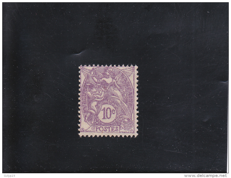 10C VIOLET ( II ) NEUF SANS GOMME N° 233 YVERT ET TELLIER 1927-31 - 1900-29 Blanc