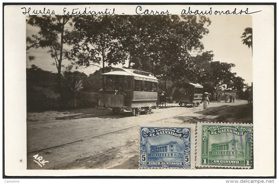 SAN SALVADOR - Huelga Estudiantil - Carros Ambassador 1919-1920 - El Salvador