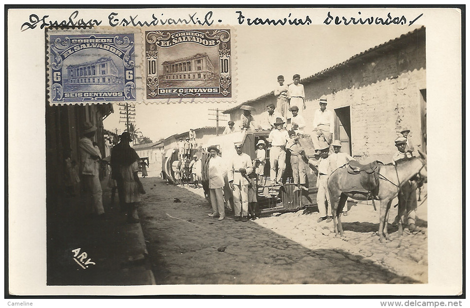 SAN SALVADOR - Huelga Estudiantil - Tranvia 1919-1920 - El Salvador