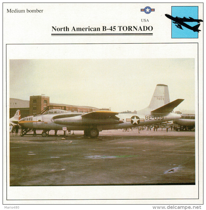 NORTH  AMERICAN  B-45  TORNADO       (NUOVO CON DESCRIZIONE E SCHEDA TECNICA)  2 SCAN - 1939-1945: 2a Guerra