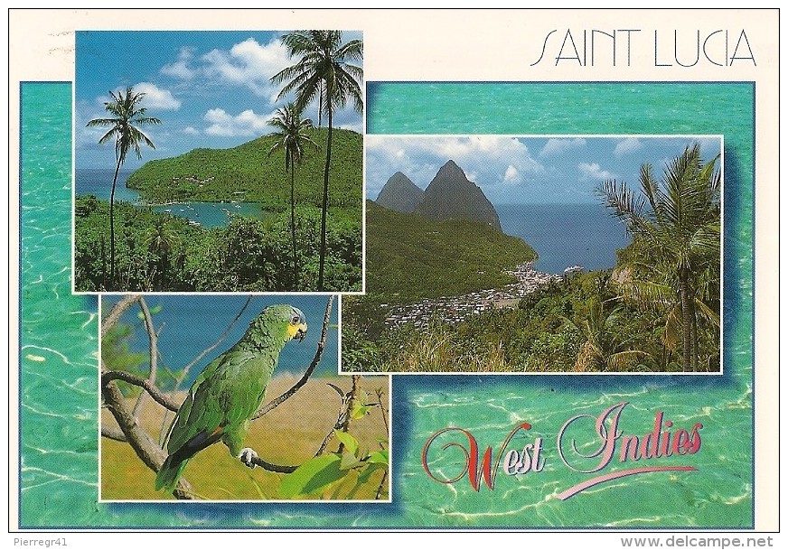 CPA-1990-ANTILLES-ST LUCIE-MULTIVUES-TBE - Saint Lucia