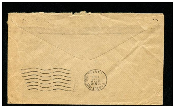 GB 1969 Redirected Return To Sender Cover (D197) - Covers & Documents