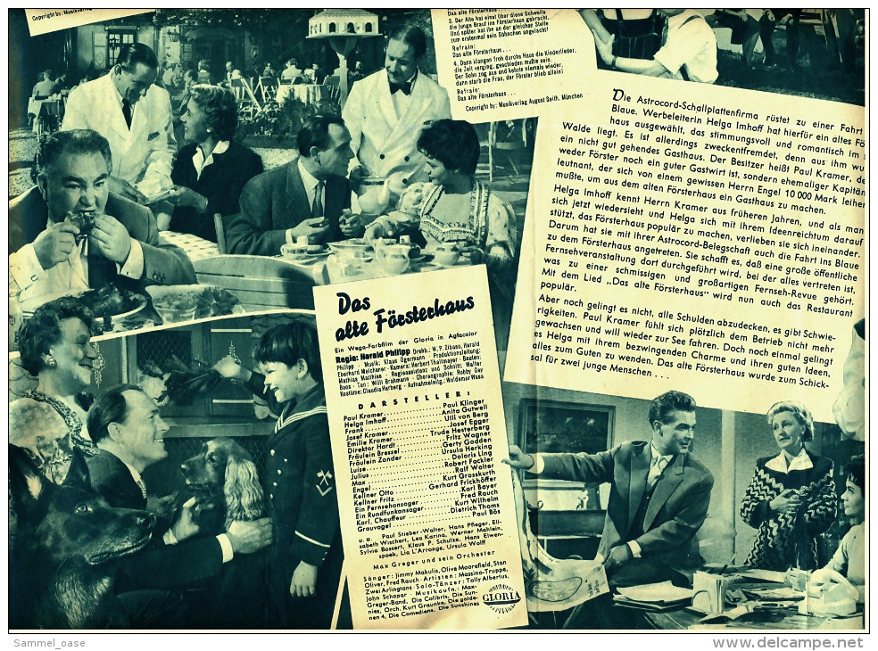 Illustrierte Film-Bühne  -  "Das Alte Försterhaus" -  Mit Paul Klinger   -  Filmprogramm Nr. 3558 Von Ca. 1956 - Zeitschriften