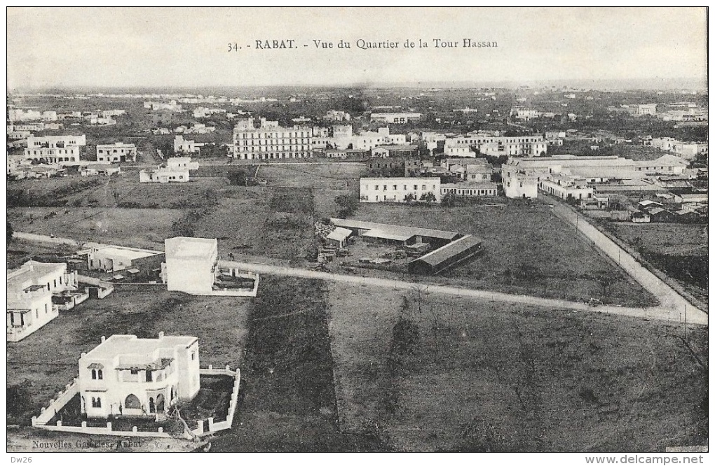 Rabat En 1926 - Vue Du Quartier De La Tour Hassan - Rabat