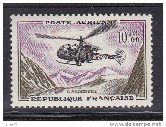 N° 41 Poste Aérienne: Prototypes Types De 1954-59 En Nouveau Francs L´Alouette : Timbre Neuf - 1960-.... Nuovi