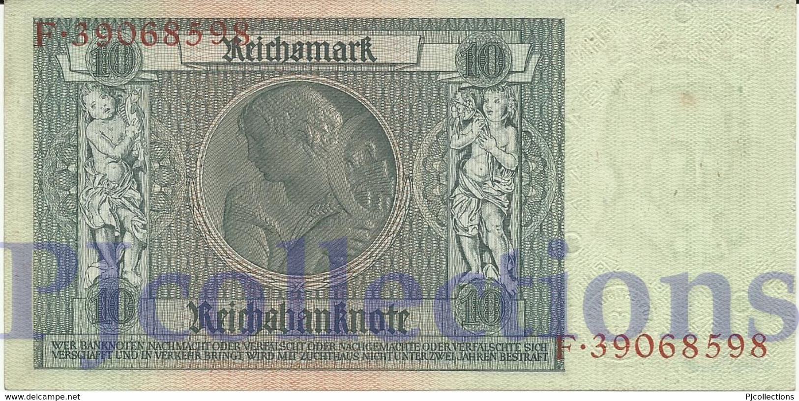 GERMANY 10 REICHMARK 1929 PICK 180a AU/UNC - Other & Unclassified