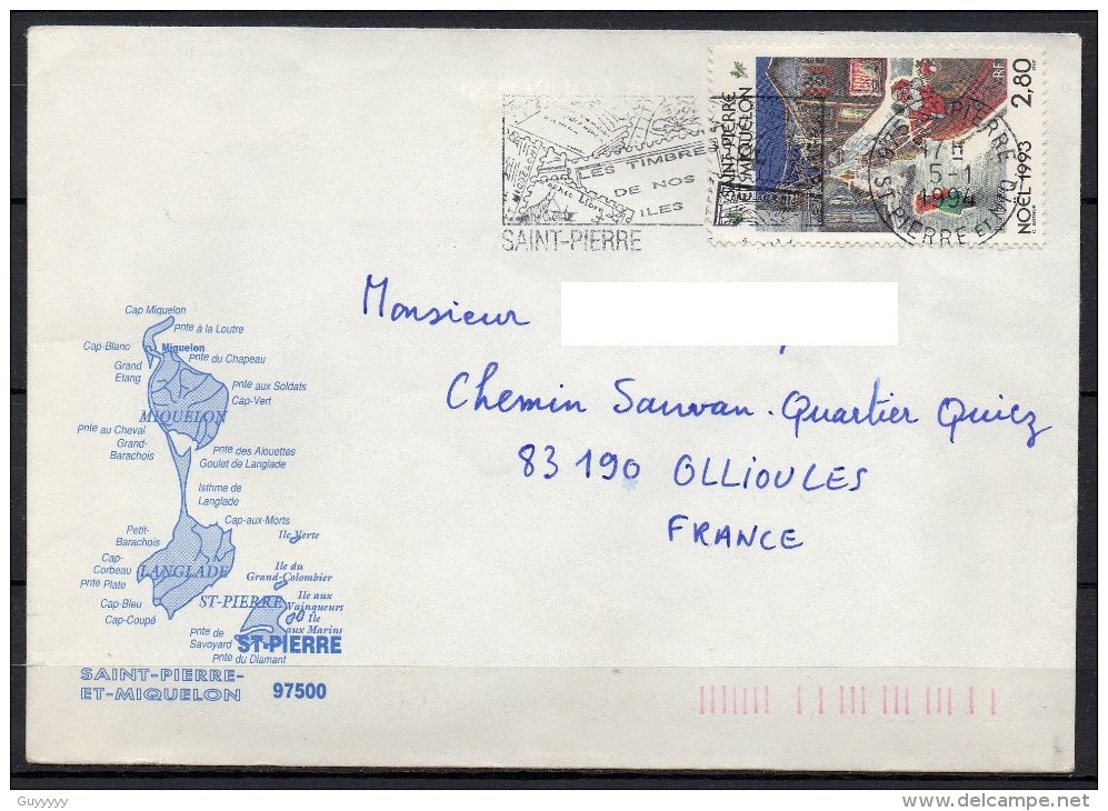 Saint Pierre Et Miquelon - 1994 - Lettre - Yvert N° 591 - Cartas & Documentos