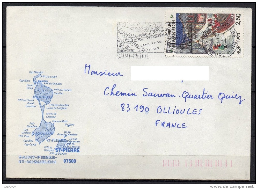 Saint Pierre Et Miquelon - 1994 - Lettre - Yvert N° 591 - Brieven En Documenten