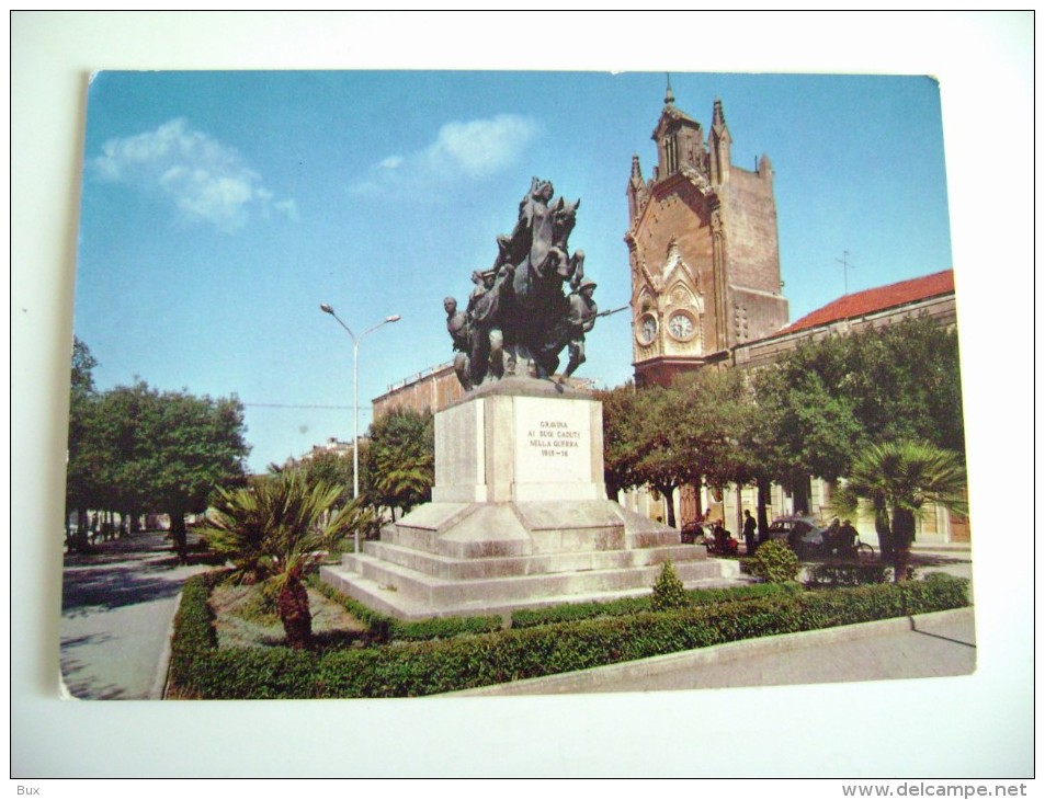 GRAVINA  MONUMENTO AI CADUTI    BARI PUGLIA   VIAGGIATA  COME DA FOTO - Bari