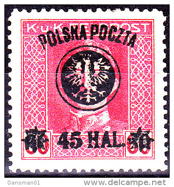 POLAND 1918 Lublin Fi 24 Mint Hinged Signed Schmutz - Ungebraucht