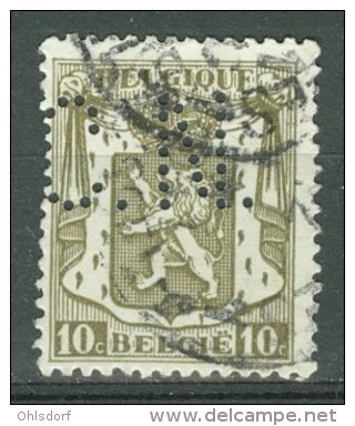 BELGIQUE 1935-37: COB 420, PERFIN, O - LIVRAISON GRATUITE A PARTIR DE 10 EUROS - 1934-51