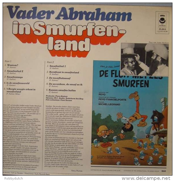 * LP *  VADER ABRAHAM - IN SMURFENLAND (Holland 1977 EX-!!!) - Niños