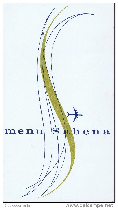 Menu Sabena - Menus