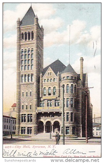 City Hall Syracuse New York 1906 - Syracuse