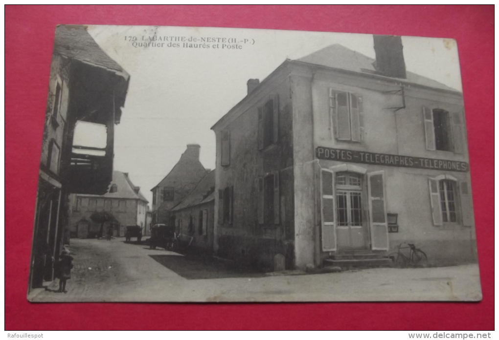 Cp Labarthe De Neste Quartier Des Haures Et Poste - La Barthe De Neste