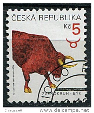 (cl 19 - P8) Rep. Tchèque  Ob. N° 229 (ref. Michel Au Dos) - Signe Du Zodiaque : Le Taureau - - Unused Stamps