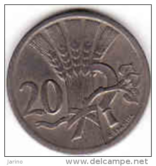 Tchécoslovaquie- Czechoslovakia 20 HALERU 1937, Copper-Nickel - Tschechoslowakei