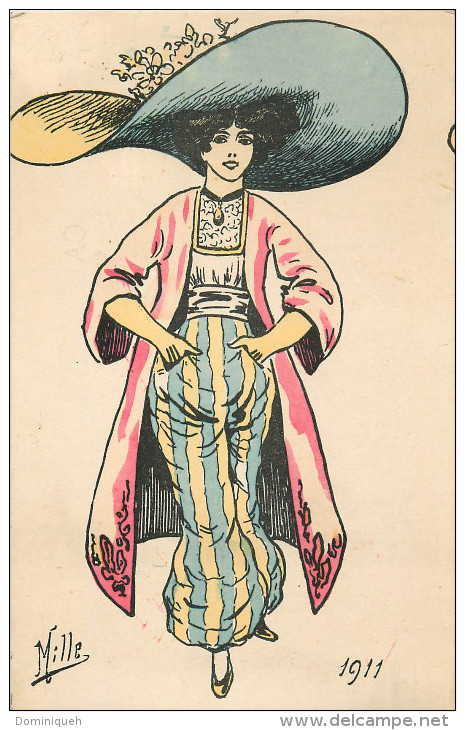 Femme En Jupe Culotte Avec Chapeau   1911 - Mille