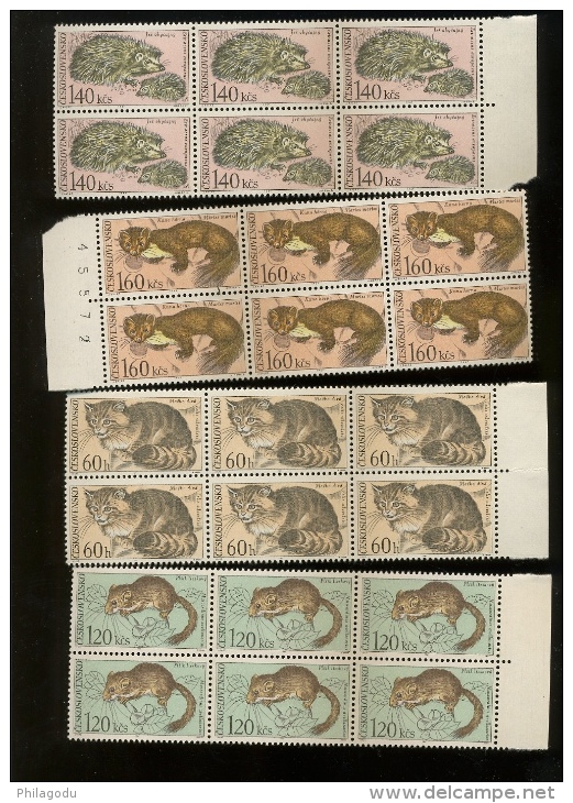 6 X 1591/96  Mi 1731/36 **   Animaux Sauvage D'Europe **      Postfris  Cote 54 Euros - Ongebruikt