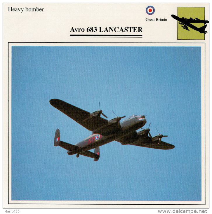 AVRO  683   LANCASTER      (NUOVO CON DESCRIZIONE E SCHEDA TECNICA)  2 SCAN - 1939-1945: 2nd War