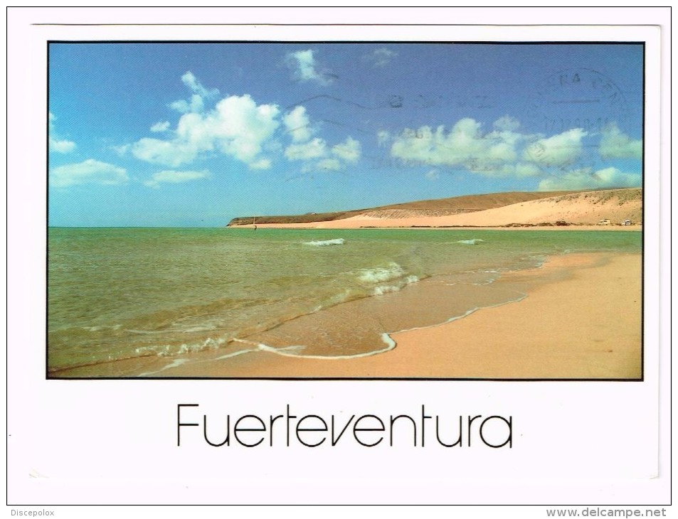 K3214 Fuerteventura - Playa De Sotavento - Mar Transparente En Jandìa / Viaggiata - Fuerteventura