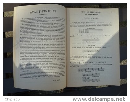 METHODE DE CLARINETTE De G. PARES DE SEPTEMBRE 1955 - Etude & Enseignement