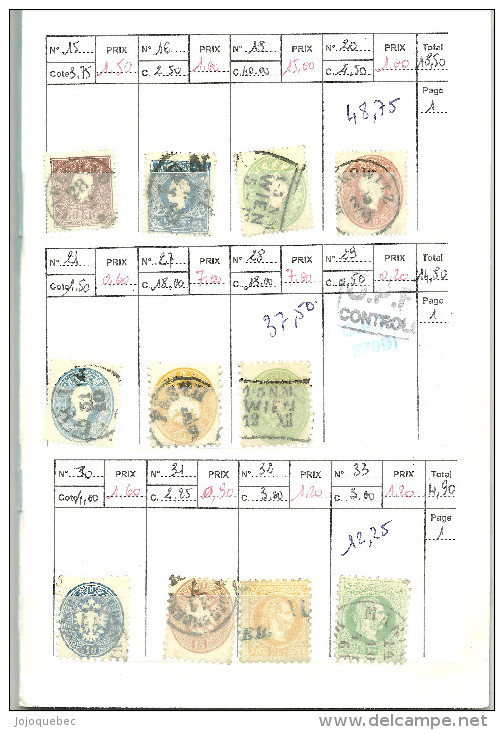 L'Autriche Oblitérérs, Carnet à Choix Pour 19,99 Euros, L'ensemble USED, WHOLE BOOKLET FOR 19,99 - Collections