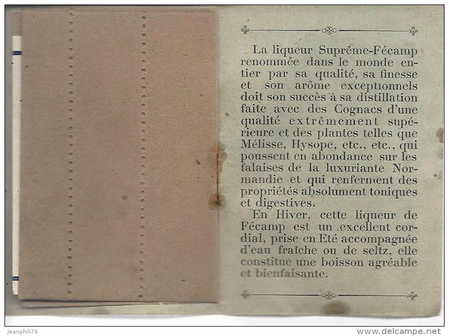 76 Fécamp Calendrier 1904 Plié 57x80 Publicité Liqueur Suprême Fécamp - Small : 1901-20