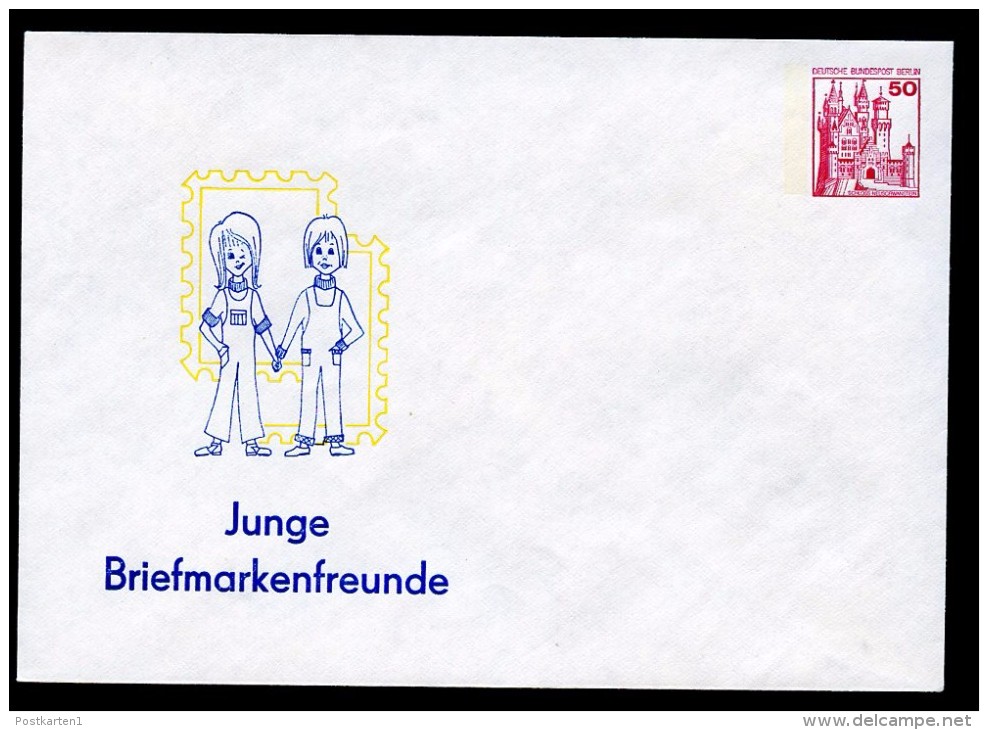 BERLIN PU72 B1/001a Privat-Umschlag JUNGE BRIEFMARKENFREUNDE ** 1978  NGK 4,00 € - Privatumschläge - Ungebraucht