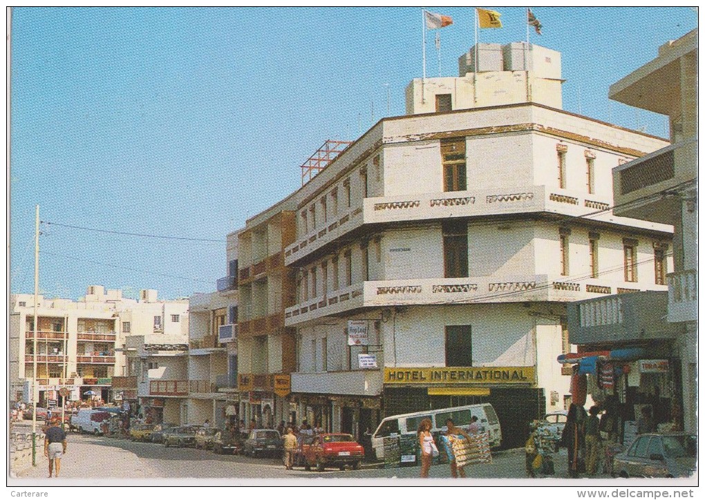 MALTA,MALTE,MALTAIS,ARCHI PEL  DE 8 ILES,bugibba Promenade,hotel International,centre,été, Rare - Malte