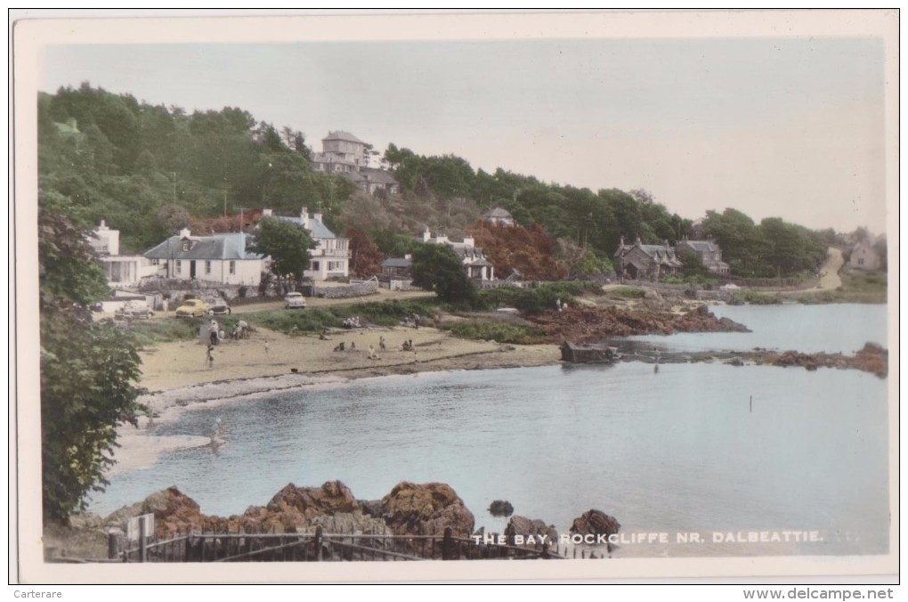 ROYAUME-UNI,UNITED KINGDOM,écosse,THE BAY,ROCKLIFFE,DALBEATTIE, Ile De Rough,1950,rare - Autres & Non Classés