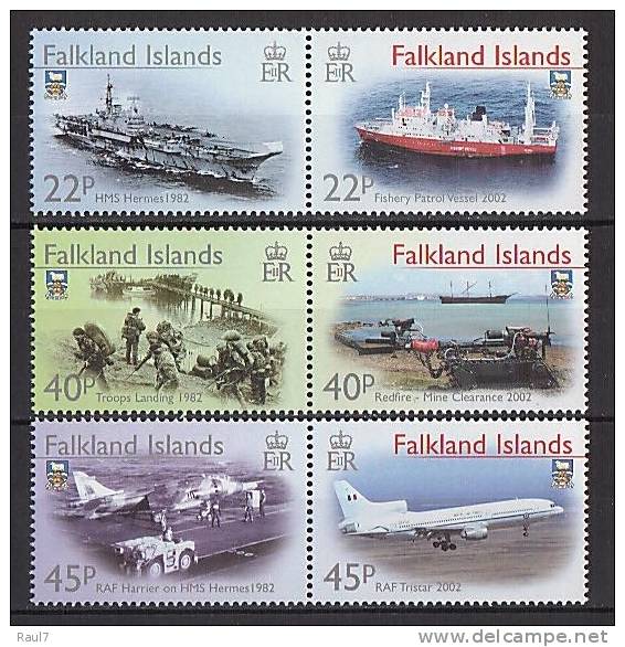 Falkland 2002 - 20e Ann Libération Falkland  - 6v *** (MNH) - Falkland Islands