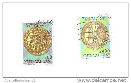 76558) 8º Centenario Della Evangelizzazione Della Lettonia Serie Completa  Usata 2 Valori - Used Stamps