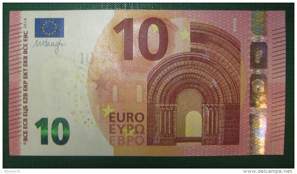 6x 10 Euro S003 Italy Serie SA SB SC SD SE SF Draghi Perfect UNC - 10 Euro