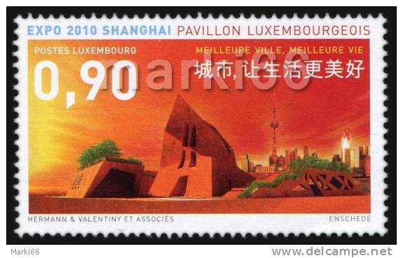 Luxembourg - 2010 - EXPO 2010 World Exposition In Shanghai - Mint Stamp - Nuevos