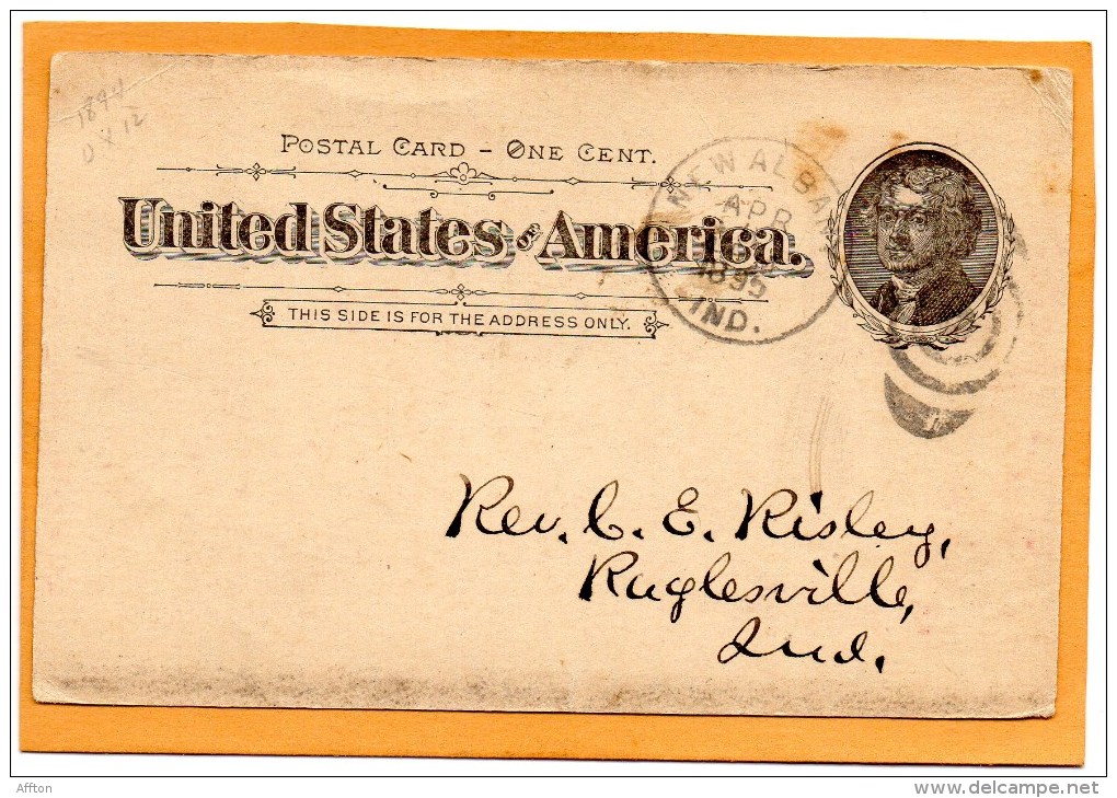 United States 1895 Card Mailed - ...-1900