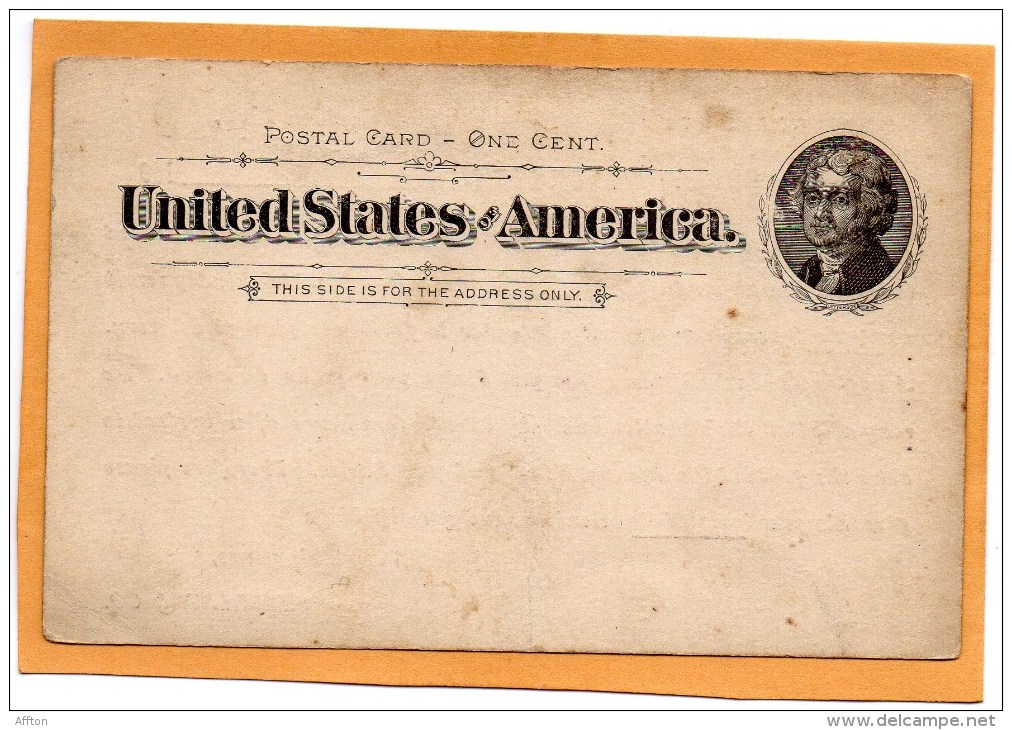 United States 1891 Card - ...-1900