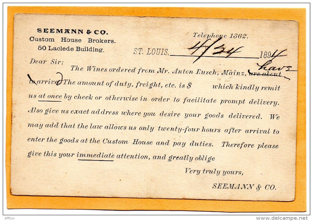 United States 1891 Card - ...-1900