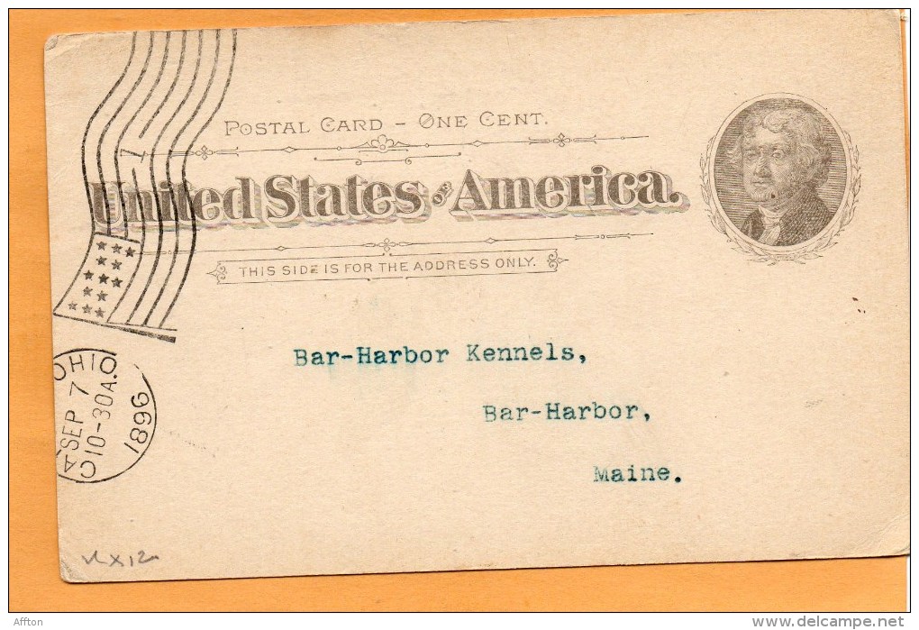 United States 1896 Card Mailed - ...-1900