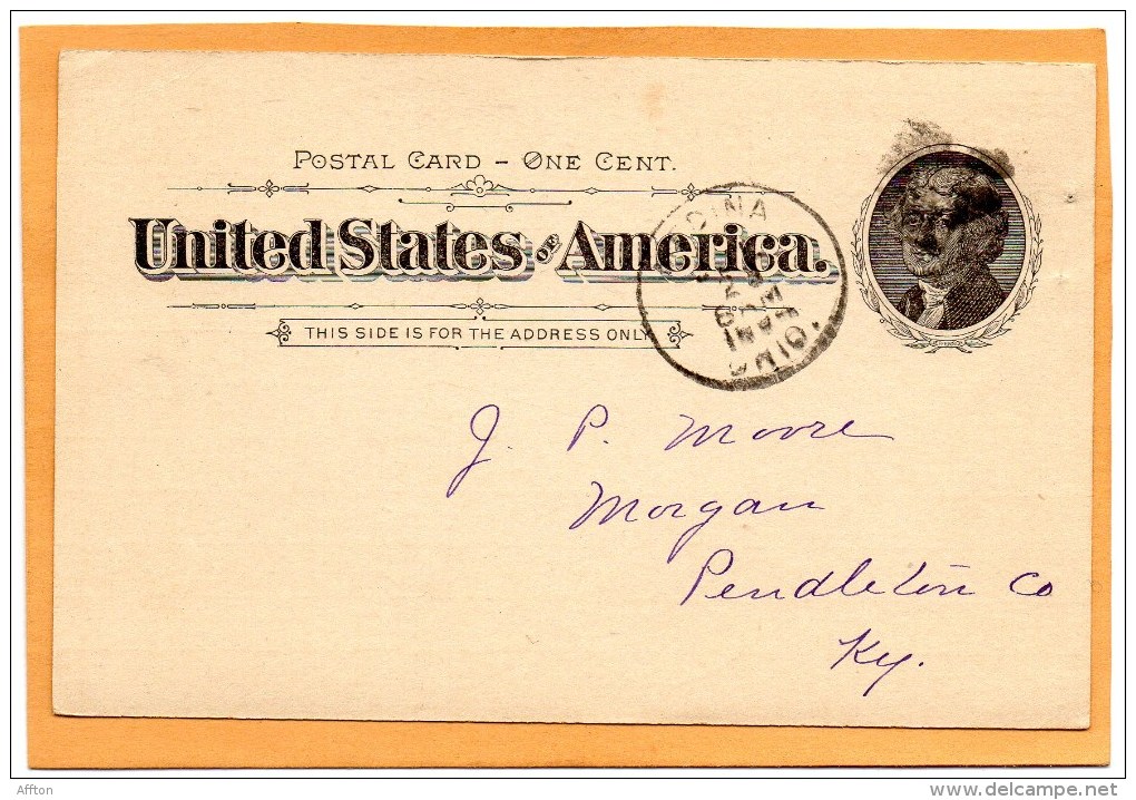 United States 1894 Card Mailed - ...-1900