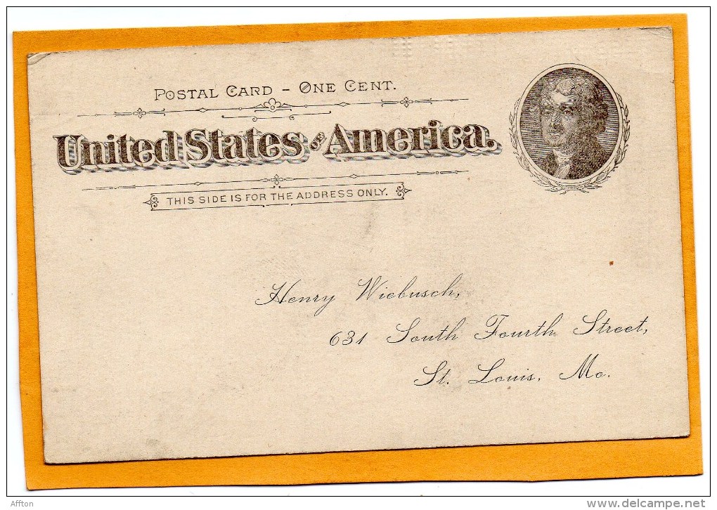 United States Old Card - ...-1900