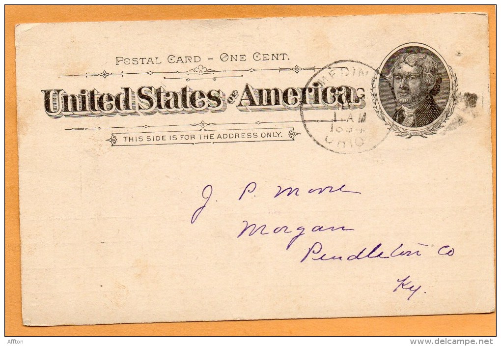 United States 1894 Card Mailed - ...-1900