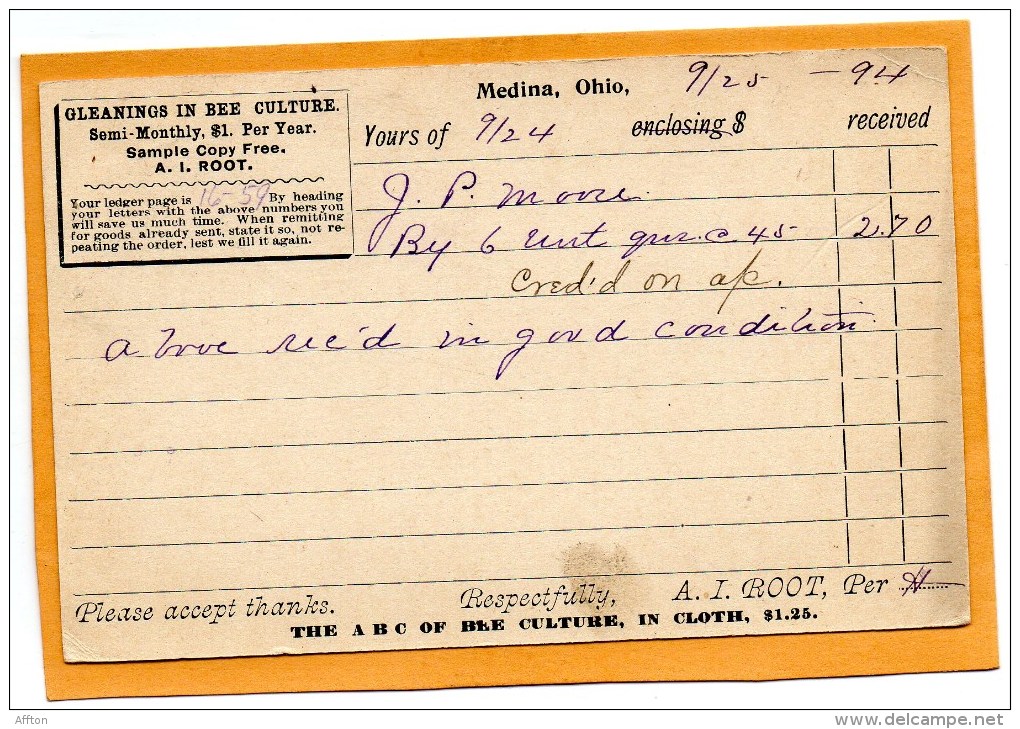 United States 1894 Card Mailed - ...-1900