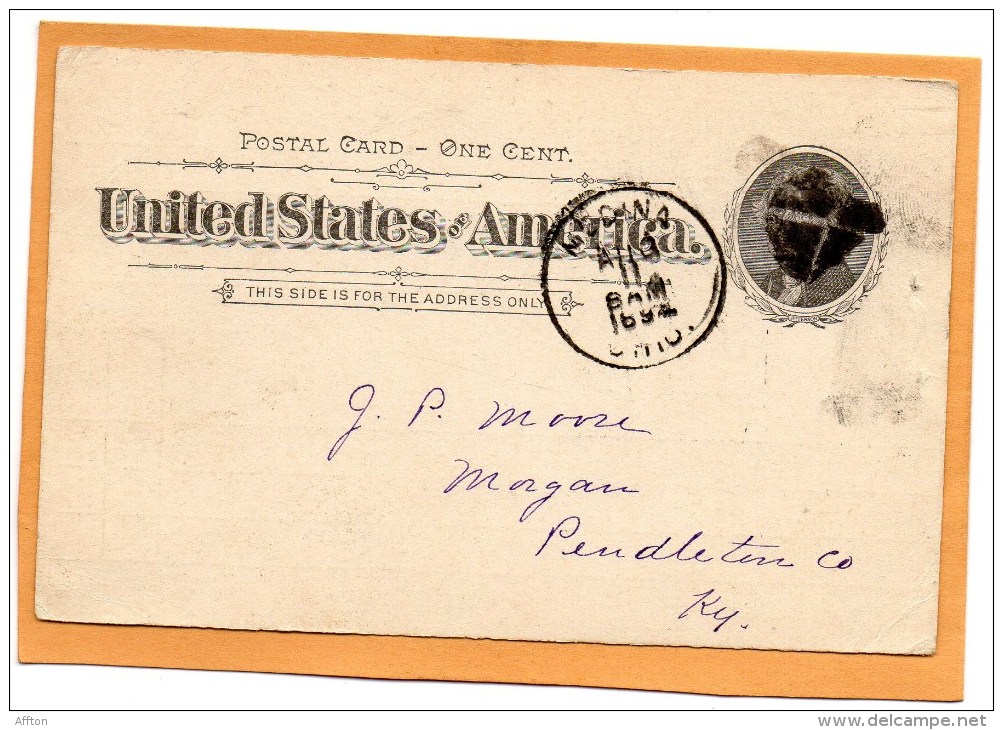 United States 1894 Card Mailed - ...-1900