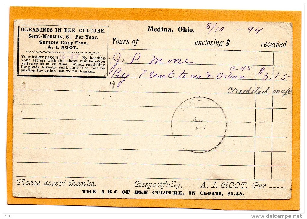 United States 1894 Card Mailed - ...-1900