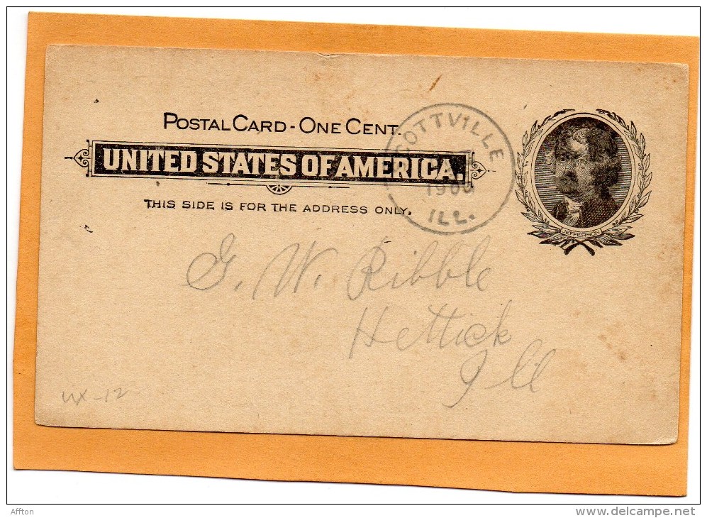 United States 1900 Card Mailed - ...-1900