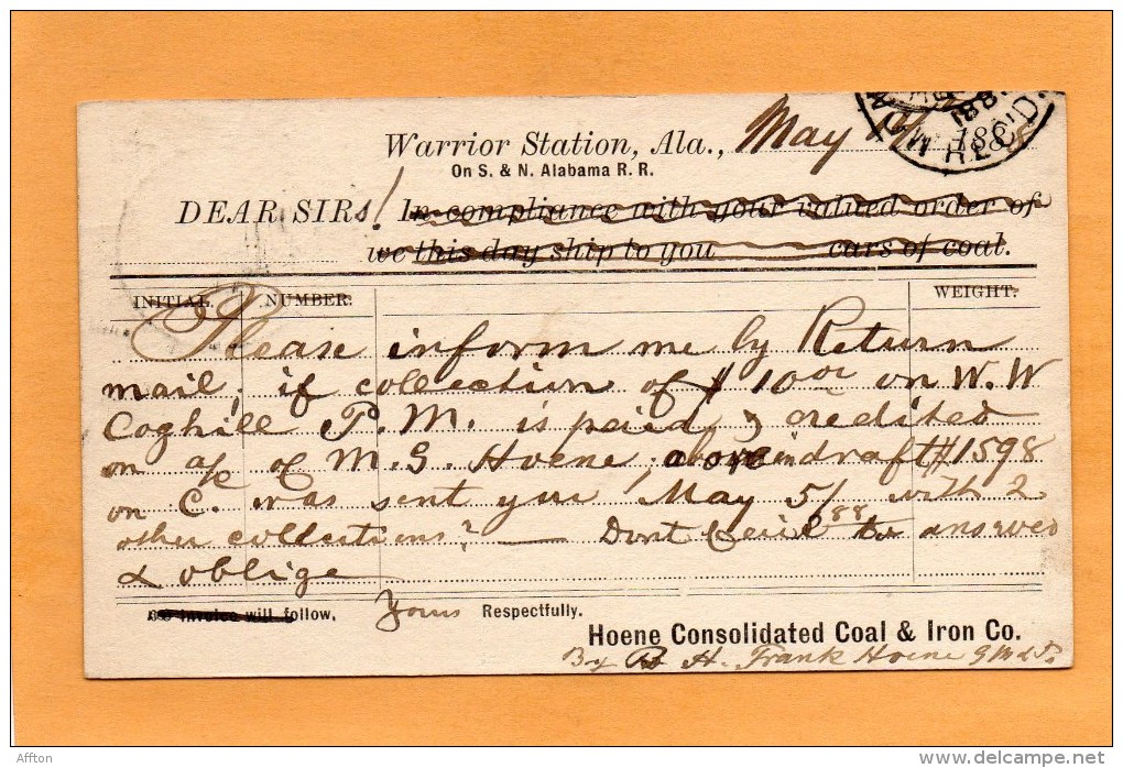 United States 1888 Card Mailed - ...-1900